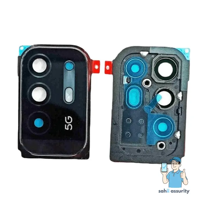 Camera Lens Glass with Frame for Oppo F19 Pro Plus 5G White